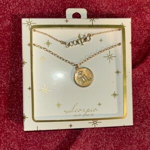 Gold scorpion necklace combo